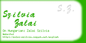 szilvia zalai business card
